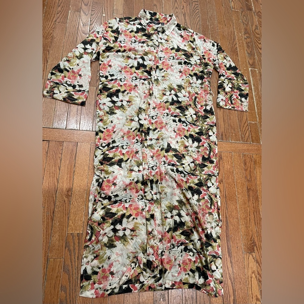 Mlle Gabrielle Floral Top - Red, Black, Gold